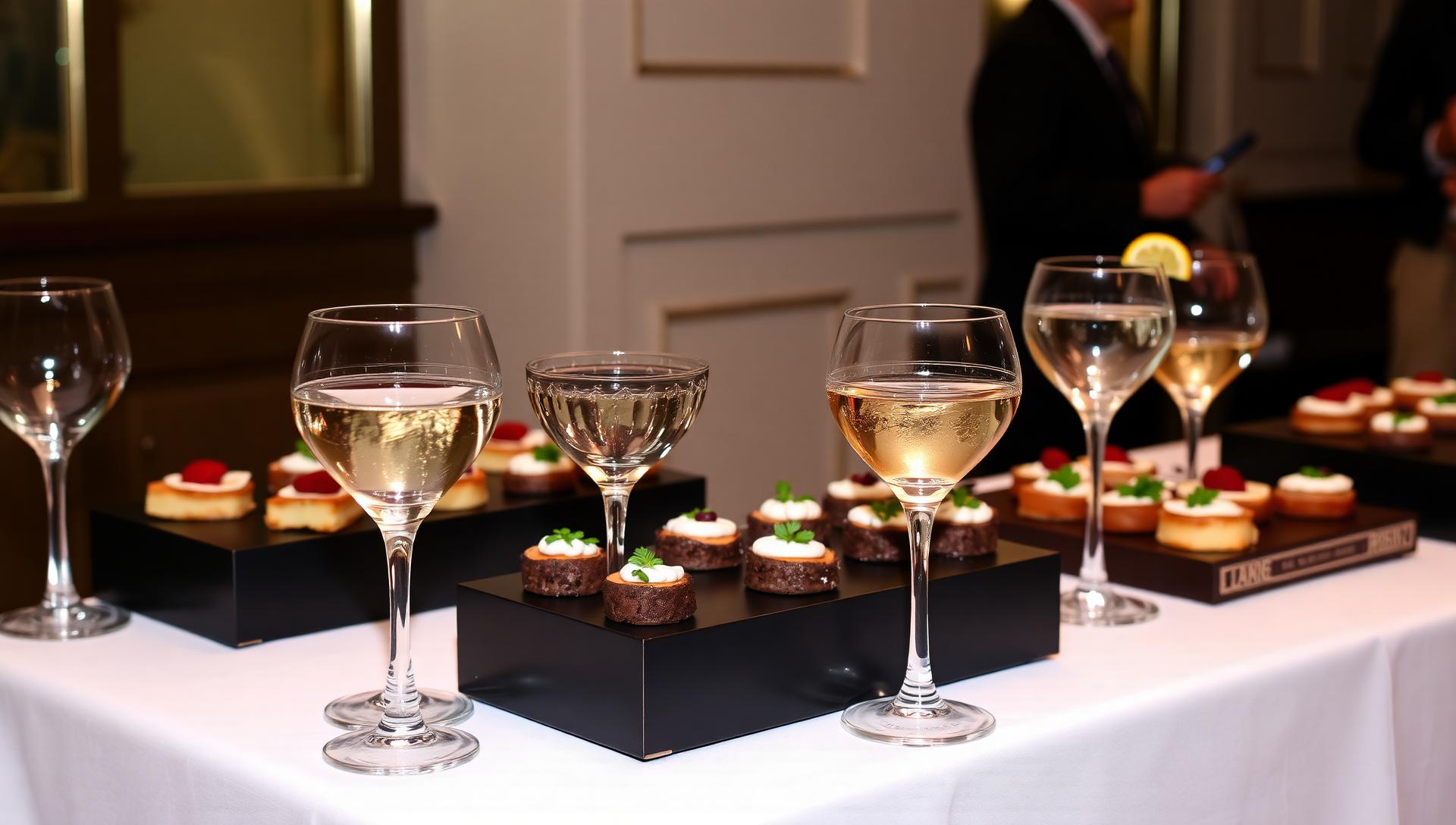 Elegant gluten-free cocktail hour catering with passed appetizers for weddings and events in NYC